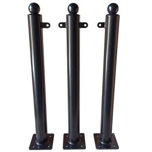 Słupek chodnikowy ozdobny | metalowy, kula, miejski, parkingowy